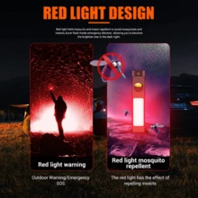 KENSUN 1pc Portable EDC Flat Flashlight, Rechargeable C-Type LED Flashlight With Clip And Magnet, Waterproof Outdoor Emergency Camping Light - As Shown In the Figure - View 11