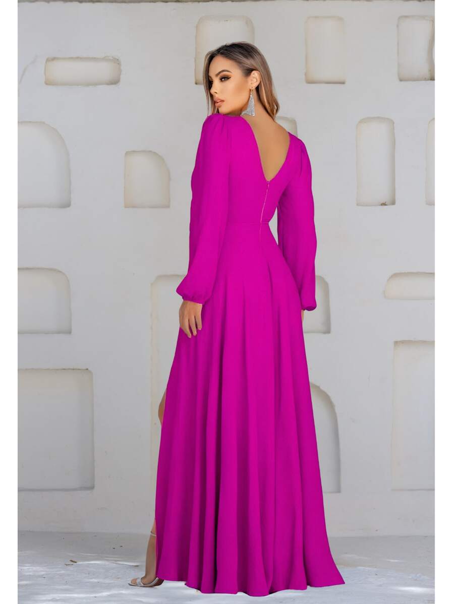 Women Prom & Evening Dresses - Hot Pink - View 1