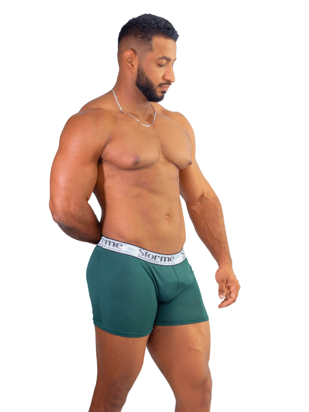 KIT 6 MEN'S ADULT BOXER PANTIES - 綠色 - 查看 1