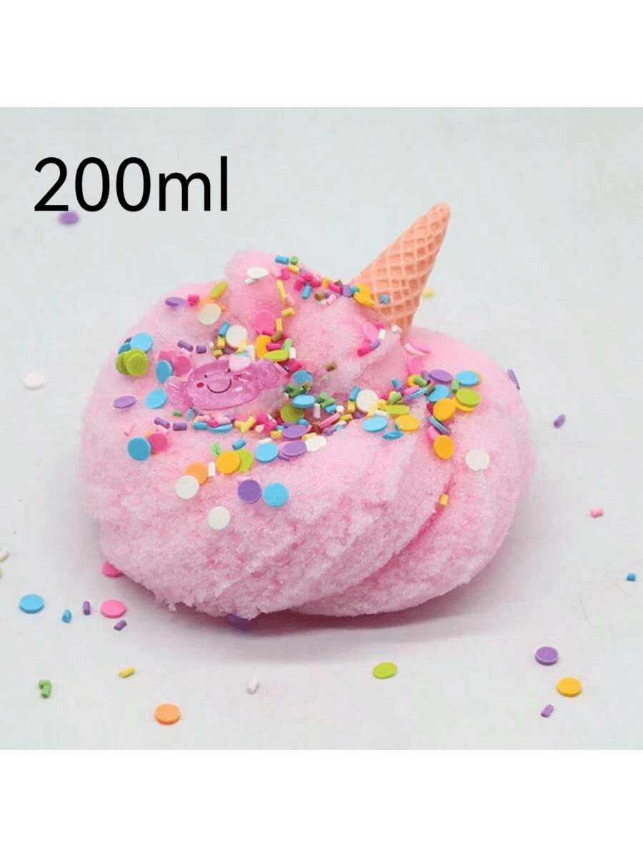 大容量100ML糖果史莱姆、丝绸史莱姆、绘画史莱姆、彩色史莱姆、丝绸史莱姆，减压玩具，新学期最佳礼物。圣诞节和万圣节礼物，派对礼物。【配件和包装贴纸图案随机】（配件在罐内。） - 彩色 - 查看 16