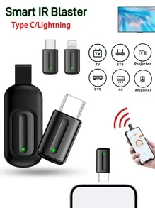 通用智能红外线发射器遥控器 C 型/Lightning 手机红外发射器适配器