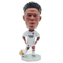 Figura coleccionable fútbol soccer Vini Jr Real Madrid, mini figura deportiva, Vini Jr jugador de Real Madrid, diseño de colección - Blanco - Ver 4
