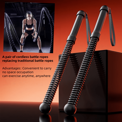 Cordless Battle Rope Replaces Fitness Swing Rope Aerobic Training, Battle Rope Throwing Big Ropes For Explosive Power Training, Efficient Fat Burning Simulation, Rope Body Sensation, Aerobic Training, Battle Big Ropes For Combat
