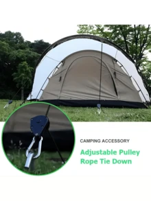 Mehrere Stücke hochsichtbare reflektierende Camping-Seile - strapazierfähige wetterfeste Polyester-Zeltleinen, Outdoor-Wäscheleine, Hundeleine, geeignet für Outdoor-Abenteuer, Wandern und Camping-Zubehör, verstärkte Nähte für sichere Befestigung, leicht und verstellbar, verstärkte Spanngurte, Must-Have für Abenteuerliebhaber