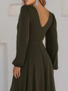 Women Prom & Evening Dresses - Màu xanh Ô liu - Xem 5