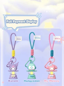 卡通人物油灯夜灯钥匙扣，可爱卡通人物造型，带LED灯功能，是家居装饰、床头灯、儿童房、户外露营、派对礼物、儿童及动漫爱好者生日礼物的完美之选。配有便携腕带和登山扣，做工精细，电池供电，为您的空间增添一抹可爱气息。 - 彩色 - 查看 5