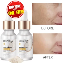 Buy One Get One Free Rice Hyaluronic Acid Serum - 15ml*2pcs, Replenish Collagen, Oil Control, Deep Moisturizing, Smooth And Refreshing Light Beige, Uniform Light Beige, Hypoallergenic, Contains Collagen, Moisturizing Essence | Soothing Light Beige Care | Hypoallergenic Product - trắng - Xem 2