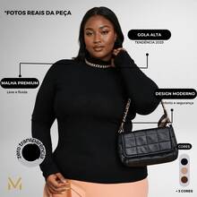 Plus Size Blouses - 黑色 - 查看 4