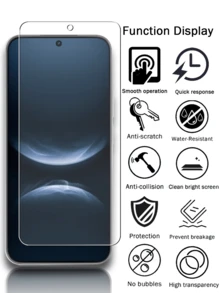 2pcs High Definition Durable & Easy To Install Tempered Glass Screen Protector, Compatible With Huawei/Honor Phones, Daily Anti-Scratch High Transparency High Hardness Screen Protector - White - View 6