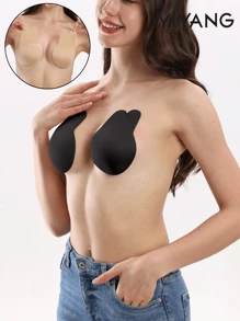 4pcs/2pcs Reusable Bunny Ears Silicone Invisible Bra Self-Adhesive Sports Push-Up Bra Stickers - Multicolor - View 2
