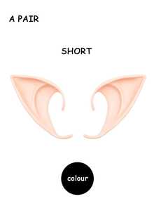 2 peças/Conjunto Orelhas Mágicas e de Fada - Estilo Versátil, Médio e Longo, Orelhas Pontudas Macias para Cosplay, Festa de Natal, Halloween, Maquiagem de Fantasia, Acessórios de Fantasia Elfo, Mascarada, Vampiro, Fada, Acessórios de Fantasia Confortáveis para Feriados e Cosplay