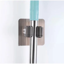 1/2/3 Pack Mop And Broom Holder, Wall Mount, Heavy Duty Kitchen, Bathroom, Handle - 彩色 - 查看 4