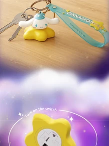 星光夜灯系列钥匙扣吊坠，可爱夜光钥匙扣，采用流行卡通人物造型，星形设计，发出柔和暖光，为您的钥匙、包包或背包增添俏皮可爱的气息。 - 彩色 - 查看 9