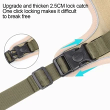 Colete com Pega Coleira Peitoral Para Cachorro Cães Médios Grande Refletivas Ajustáveis De Estimação - Caqui - Visão 9