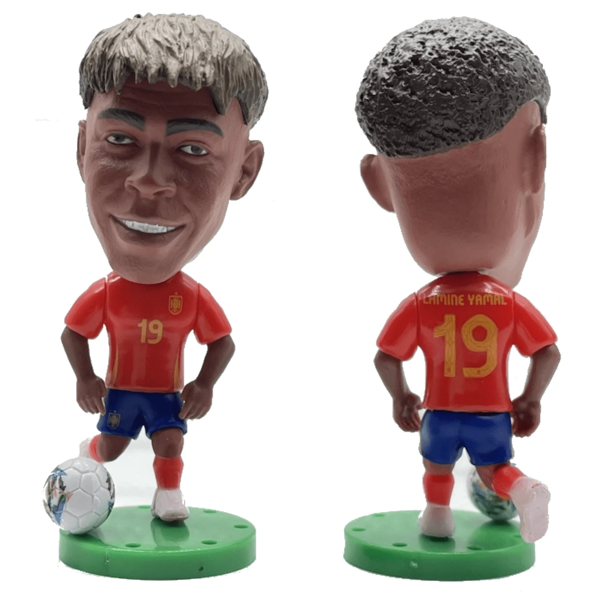 Figura coleccionable fútbol soccer Lamine España, juguete de colección jugador de fútbol, diseño detallado y resistente, ideal para decoración y aficionados del deporte
