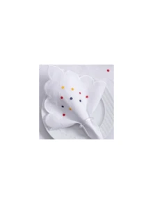 8-Piece Placemat Kit With 4 Embroidered Placemats (50cm X 35cm) And 4 Napkins (35cm X 35cm) Table Set - COLORFUL POLKA DOTS - View 2