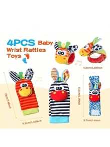 Baby Toys Make Sounds And Play To Bring Joy To Babies And Toddlers, Christmas And, Cute Stuffed Animals And Baby Rattles (Color Stripes Randomly Matched)