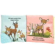 Soft Cloth Children's Book With Silicone Teether For Babies All Book - LOVED - View 5