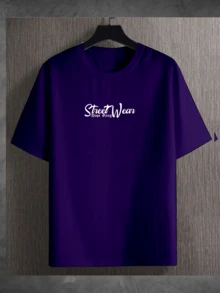 Hinataa T-Shirt Luxury Streetwear T-Shirt Unisex Fashion - Purple - View 2