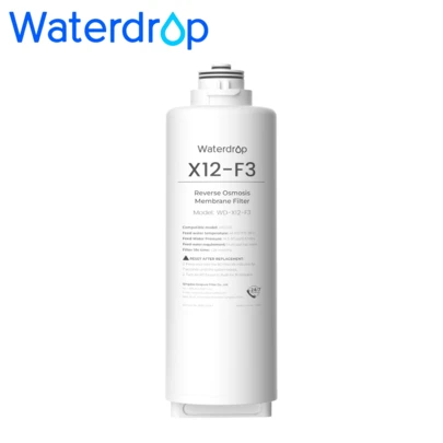 Waterdrop WD-X12-F3 Filter, Replacement For X12-Basic & WD-X12-Alkaline 1200 GPD Reverse Osmosis System, 24-Month Lifespan, PFAS Reduction