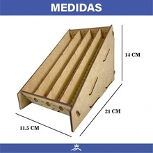 Rockkings Marimba Mdf Wood Coin Counter Organizer Container - Beige - View 3