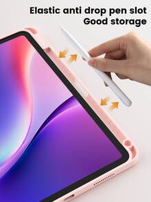 纯粉色亚克力透明水晶背壳，防震设计，适用于 iPad 第七代、第八代（10.2 英寸）和第十代。内置笔槽，支持睡眠唤醒功能/多种折叠支架方式。是节日和新年的馈赠佳品。 - 淺粉色 - 查看 5