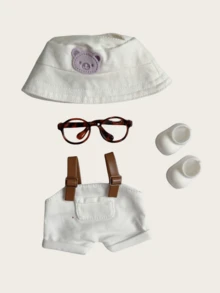 专为拉布布设计的时尚服装系列，适用于17厘米吊坠娃娃。多种颜色和款式可选，可搭配多色工装短裤、夏季帽子、眼镜和靴子，或购买全套。适用于第一代/第二代人偶，是生日、周年纪念日或节日庆典的完美礼物。 - 彩色 - 查看 15