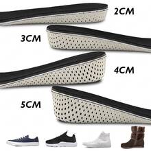 Invisible Height Increase Insoles Men Women Shoes Insole EVA Memory Foam Heel Lifting 2/3/4/5CM Taller Cushion Heighten Shoe Pad