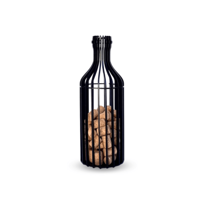 Porta Rolha Garrafa Vinho Laqueado Mdf Decoração