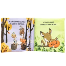 Soft Cloth Children's Book With Silicone Teether For Babies All Book - LOVED - View 2