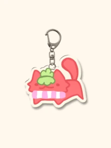 1pc Back To School Dandy'S World Video Game Teme Key Charm - The Ideal Cute Cartoon Image Bag Charm For Young And Adult Gamers Alike. Acrylic Keychain Ideal For Boyfriends, Girlfriends, Family Members, Teachers, Party Gifts, And Nursing Students..