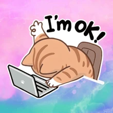 OK Cat 卡通猫乙烯基贴纸，防水自粘贴纸适用于汽车、笔记本电脑、卡车、摩托车，防刮保护和装饰边，适用于木材、塑料、玻璃、金属、陶瓷表面，光滑表面，一次性使用，不对称形状汽车 - 彩色 - 查看 9