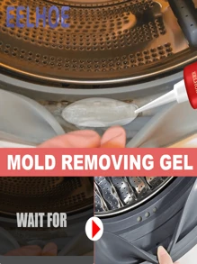 Multi-Purpose Mold & Mildew Remover Gel, Effective For Cleaning Stubborn Stains In Sinks, Bathtubs, Toilets, Bathrooms & Kitchens. Removes Mold & Mildew From Tile, Grout, Sinks, Toilets, Vanities. Odorless, Strong Cleaning Power.