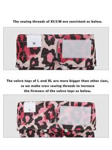 1pc Reusable Panda Pattern Dog Diaper - Black and White - View 7