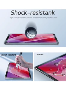 Bộ 3 miếng dán màn hình kính cường lực chống trầy xước độ nét cao tương thích với iPad/Máy tính bảng, miếng dán màn hình máy tính bảng dễ lau chùi tương thích với /Redmi, miếng dán kính dễ lắp đặt, tương thích với /Honor, miếng dán màn hình máy tính bảng dày hơn và cứng hơn cho /Microsoft/, màn hình độ nét cao, miếng dán màn hình chống trầy xước hàng ngày, chống nước và chống dầu mỡ, vật dụng bảo vệ màn hình thiết yếu, dùng được cho tấm chắn hàng ngày, văn phòng, phụ kiện miếng dán màn hình máy tính bảng tại nhà - Trong sáng - Xem 3