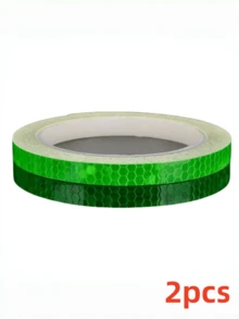 1 件反光自行车和摩托车防水 PVC 胶带、警示灯贴纸、DIY 摩托车轮辋装饰胶带 - 彩色 - 查看 8