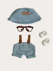 专为拉布布设计的时尚服装系列，适用于17厘米吊坠娃娃。多种颜色和款式可选，可搭配多色工装短裤、夏季帽子、眼镜和靴子，或购买全套。适用于第一代/第二代人偶，是生日、周年纪念日或节日庆典的完美礼物。 - 彩色 - 查看 11