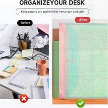 Plastic File Folder For Documents (A4), Waterproof, 5 Colors, 10Pcs, With Snap Button For School/Home/Office Organization