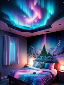 The LED Aurora Projection Lamp, With USB Plug-In And Remote Control, Is Not Only A Practical Night Light But Also An Exquisite Little Decorative Item, Filling Every Corner Of Your Home With A Dreamy Atmosphere. Light Up The Night With It. You Can Experience The Mystery And Romance Of The Aurora In An Immersive Way At Home. Add A Little Joy To Your Life And Let The Starry Sky Accompany You Every Night!