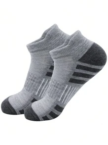 9 双男士透气、防臭、吸湿排汗针织面料柔软舒适运动踝袜，非常适合返校、狂欢节、斋月，保暖速干，适合居家、滑冰、骑自行车、跑步、旅行、徒步旅行和各种运动 - 彩色 - 查看 7