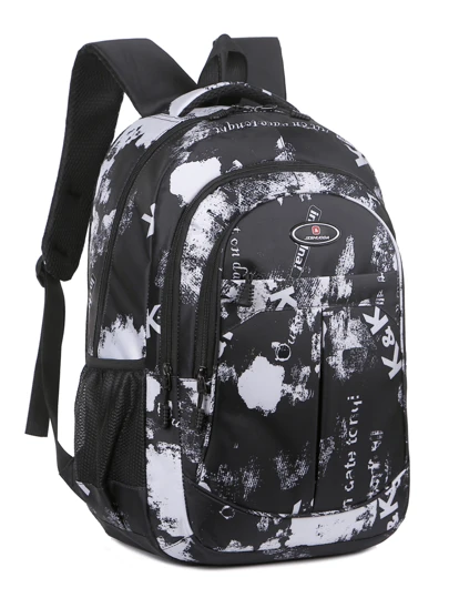 时尚混色大容量背包 学生校园风背包 轻便背包 大容量学生背包 宽敞大容量多分区电脑背包可容纳15.6英寸笔记本电脑 可调节肩带 舒适透气的肩带 小学生初中生大学生开学季必备包包 精美礼品