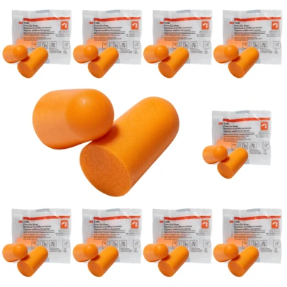 Protetor Auricular Kit 10 Unidades 1100 Espuma Abafador sem Cordão Tampão de Ouvido
