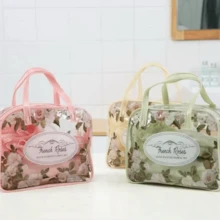 5-Piece Travel Hygiene Kit With Bag, Comb, Soap Dish, Shower Organizer, Complete Multipurpose Everyday Life - 淺粉色 - 查看 2