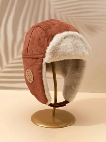 1pc Unisex Children's Warm Trapper Hat, Suitable For Cycling And Hiking