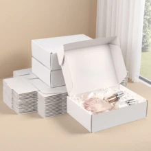 瓦楞纸箱、运输箱、礼品盒，适用于包装、邮寄、搬家、小型企业包装 - 彩色 - 查看 1