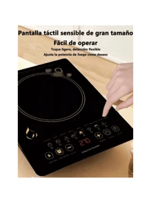 Plancha de Inducción ATVERCE – Cocina Rápida con Bobina Doble Capa, 3500W, Pantalla Táctil Grande y Envío Local en México - Tipo de Enchufe B USA (110-127V) - Ver 3