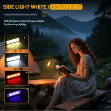 KENSUN 1pc Portable EDC Flat Flashlight, Rechargeable C-Type LED Flashlight With Clip And Magnet, Waterproof Outdoor Emergency Camping Light - As Shown In the Figure - View 9