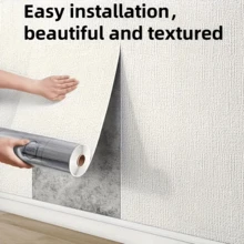 1 Rolls Self-Adhesive 3D Foam Wallpaper - Proof Peel And Stick Wall Panels, Easy To Clean & Cut, Textured White Design For Living Room, Kitchen, Bedroom, Office Decor, Wallpaper For Living Room, Kitchen Upgrade, Modern Decor, Easyinstall Wallpaper, Home Decor, Home Decorators, Kitchen Upgrade, Textured Surface, Durable Material, Interior Designers