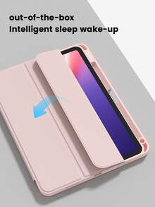 纯粉色亚克力透明水晶背壳，防震设计，适用于 iPad 第七代、第八代（10.2 英寸）和第十代。内置笔槽，支持睡眠唤醒功能/多种折叠支架方式。是节日和新年的馈赠佳品。 - 淺粉色 - 查看 7