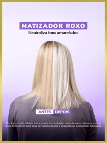 Kamaleão Color Matizador Roxo Cavalo Marinho 300ml (Neutraliza tons amarelados) - Cavalo Marinho - Visão 3